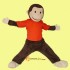 Curious George Mascot Costume Cosplay