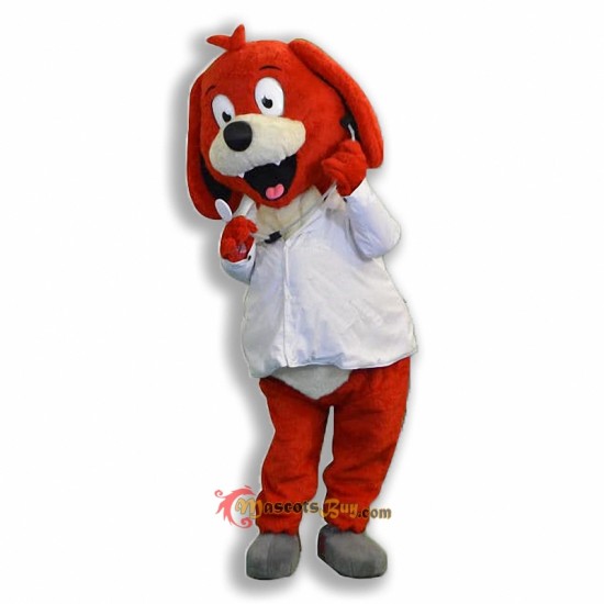 Custom Red Dog Mascot Costume Cosplay