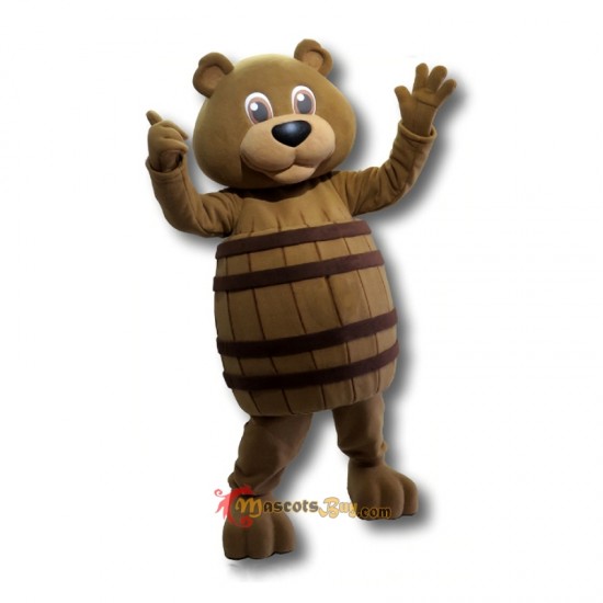 Cute Barrel Bear Mascot Costume Cosplay
