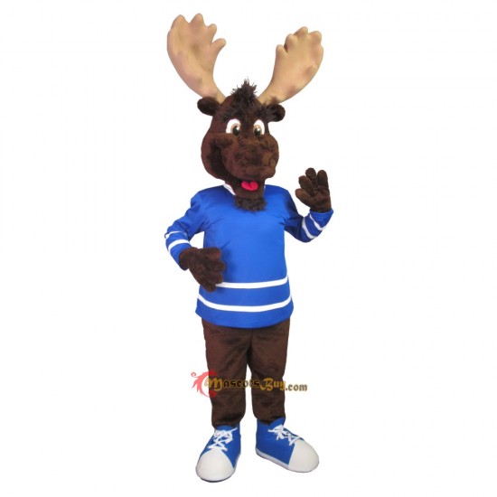 Cute Friendly School Moose Mascot Costume Cosplay