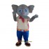 Cute Grey Elephant Mascot Costume Cosplay