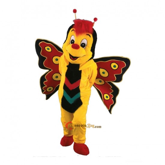 Cute Happy Butterfly Mascot Costume Cosplay