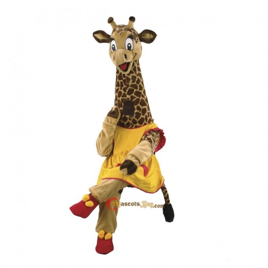 Cute Happy Giraffe Mascot Costume Cosplay