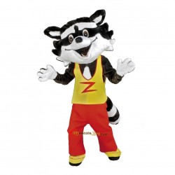 Cute Happy Raccoon Mascot Costume Cosplay