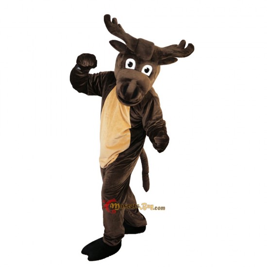 Dark Brown Elk Mascot Costume Cosplay