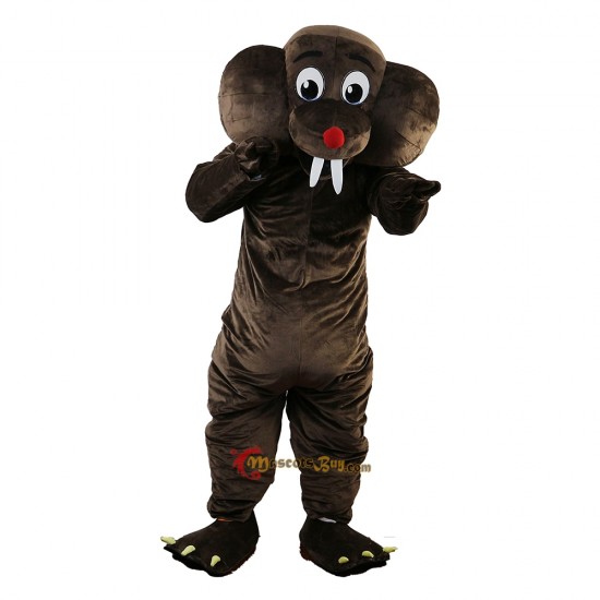 Deep Brown Gopher Mole Mascot Costume Cosplay