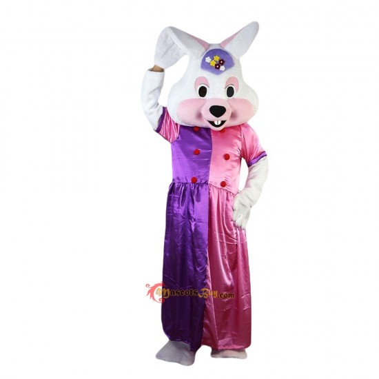 Easter Bunny Costume Faux Fur Shaggy Mascot Costume Cosplay