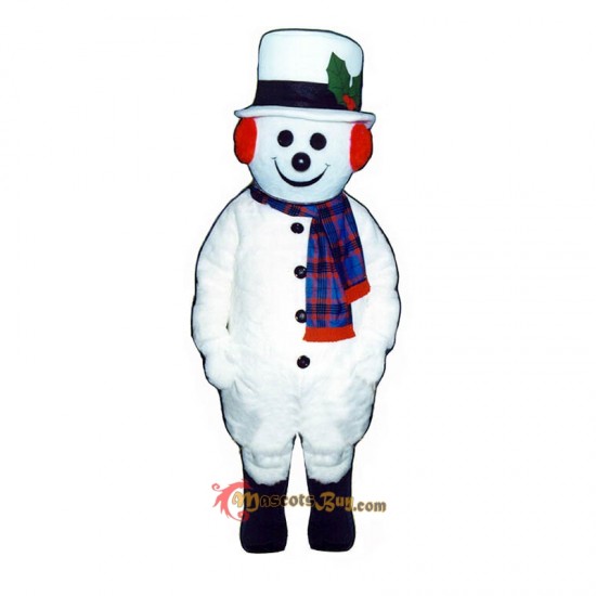 Extra Round Snowman Hat Scarf Mascot Costume Cosplay