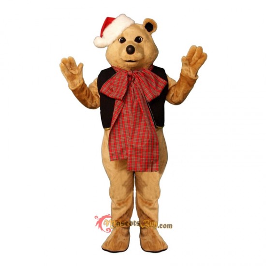 Fancy Bear with Bow Mascot Costume Cosplay