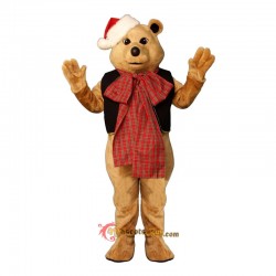 Fancy Bear with Bow Mascot Costume Cosplay