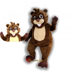 Friendly Beaver Mascot Costume Cosplay