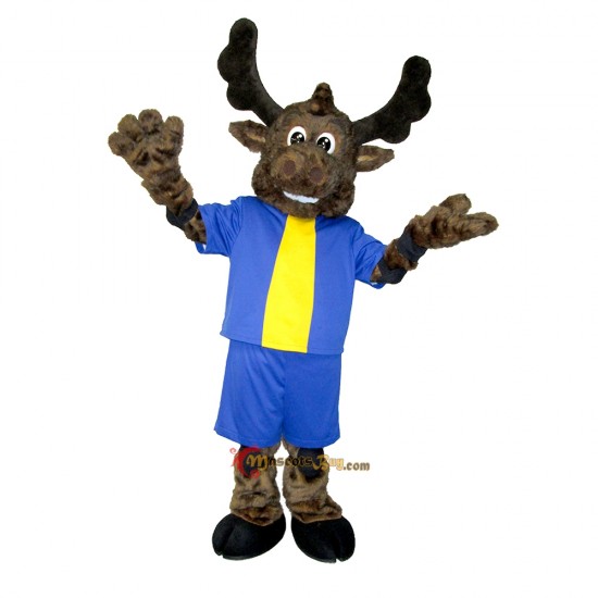 Friendly Moose Mascot Costume Cosplay