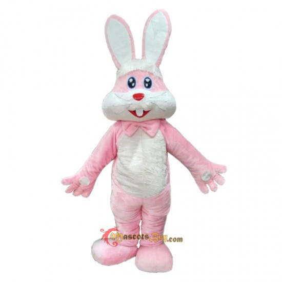 Furry Pink Bunny Rabbit Mascot Costume Cosplay
