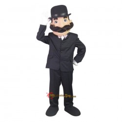 Gentleman Mascot Costume Cosplay