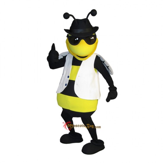 Glasses Handsome Bee Mascot Costume Cosplay