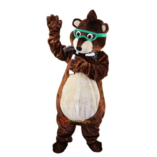 Glasses Mouse Raccoon Mascot Costume Cosplay