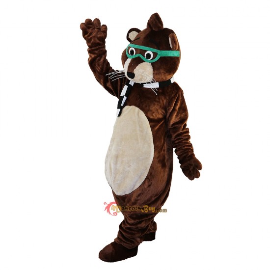 Glasses Mouse Raccoon Mascot Costume Cosplay