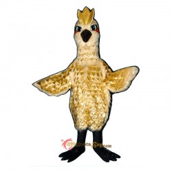 Golden Phoenix Gold Lame Feathers Mascot Costume Cosplay