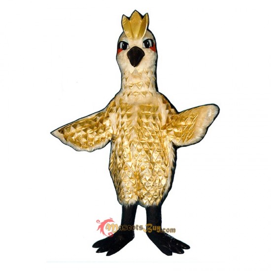 Golden Phoenix Gold Lame Feathers Mascot Costume Cosplay