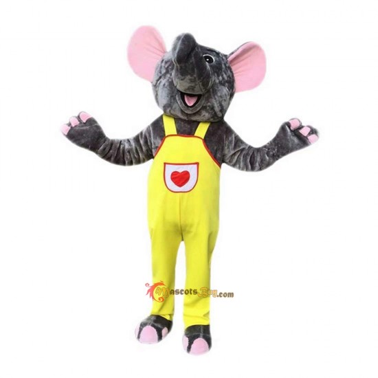 Gray Elephant Mascot Costume Cosplay