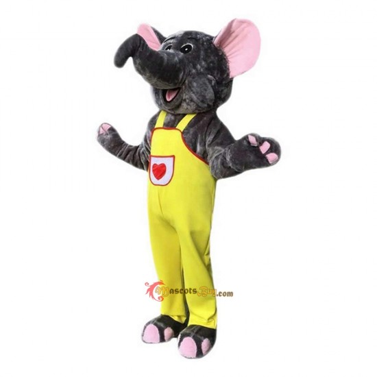 Gray Elephant Mascot Costume Cosplay