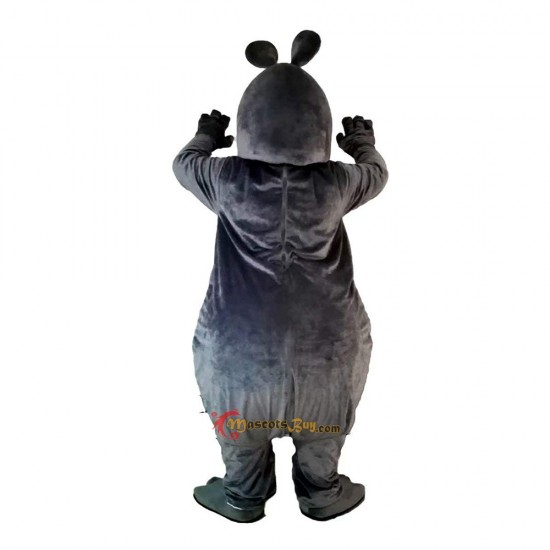 Gray Hippopotamus Mascot Costume Cosplay