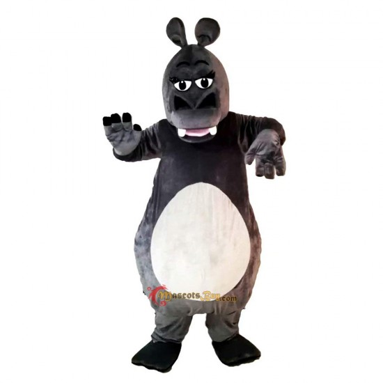Gray Hippopotamus Mascot Costume Cosplay