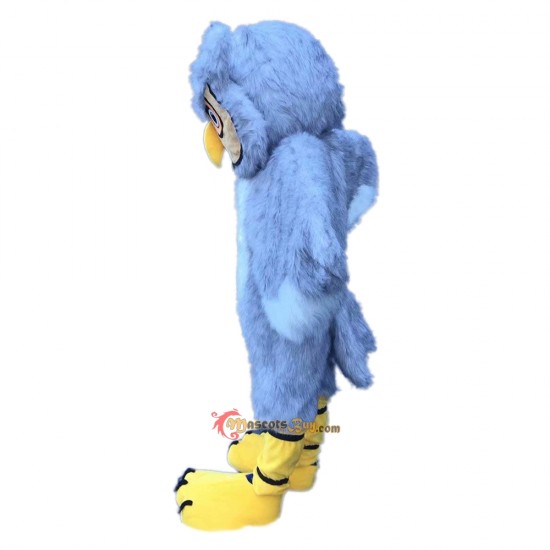 Gray Long-Haired Owl Mascot Costume Cosplay