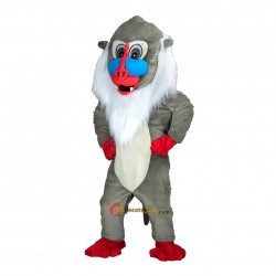 Gray Monkey Mascot Costume Cosplay