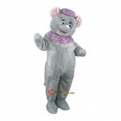 Gray Short Hairs Mouse Mascot Costume Cosplay