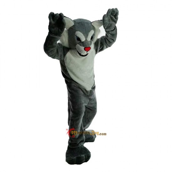 Gray Tiger Wildcat Mascot Costume Cosplay