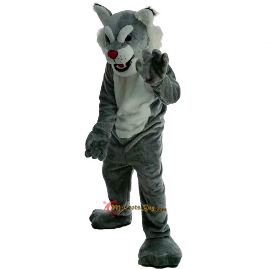Gray Tiger Wildcat Mascot Costume Cosplay