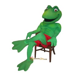Green Bull Frog Mascot Costume Cosplay