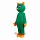 Green Cat Mascot Costume Cosplay