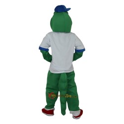 Green Crocodile Alligator Crocodilian Cayman Caiman Mascot Costume Cosplay