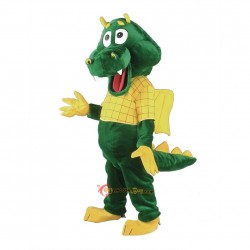 Green Cute Dragon Mascot Costume Cosplay