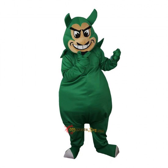 Green Devil Genius Monster Mascot Costume Cosplay