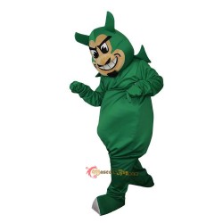Green Devil Genius Monster Mascot Costume Cosplay