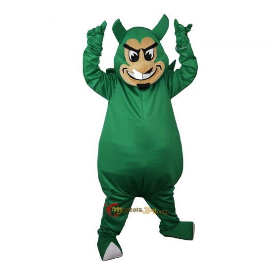 Green Devil Genius Monster Mascot Costume Cosplay
