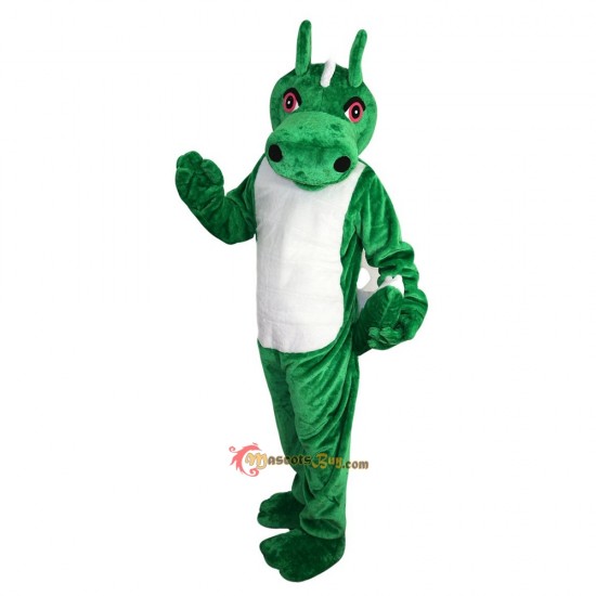 Green Dinosaur Dragon Mascot Costume Cosplay
