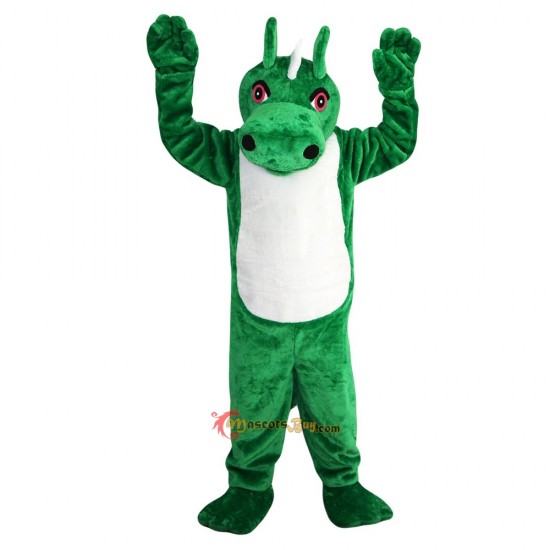 Green Dinosaur Dragon Mascot Costume Cosplay