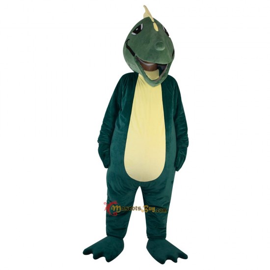 Green Dinosaur Dragon Crocodilian Mascot Costume Cosplay