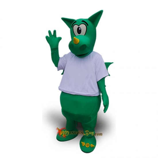 Green Dragon Mascot Costume Cosplay