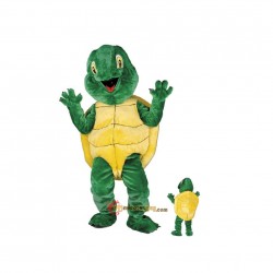Green Happy Turtle Mascot Costume Cosplay