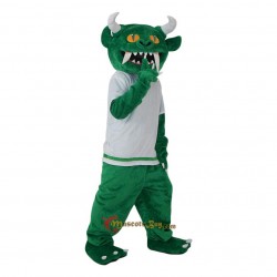 Green Monster Demon Devil Mascot Costume Cosplay
