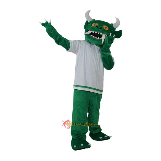 Green Monster Demon Devil Mascot Costume Cosplay