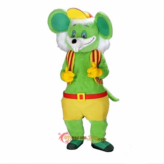Green Mouse Mascot Costume Cosplay