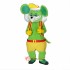 Green Mouse Mascot Costume Cosplay