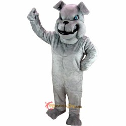 Grey Bulldog Mascot Costume Cosplay