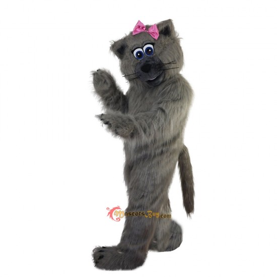 Grey Cat Mascot Costume Cosplay